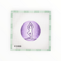 Yoga Tree Pose Round needlepoint canvas by KCN Designers