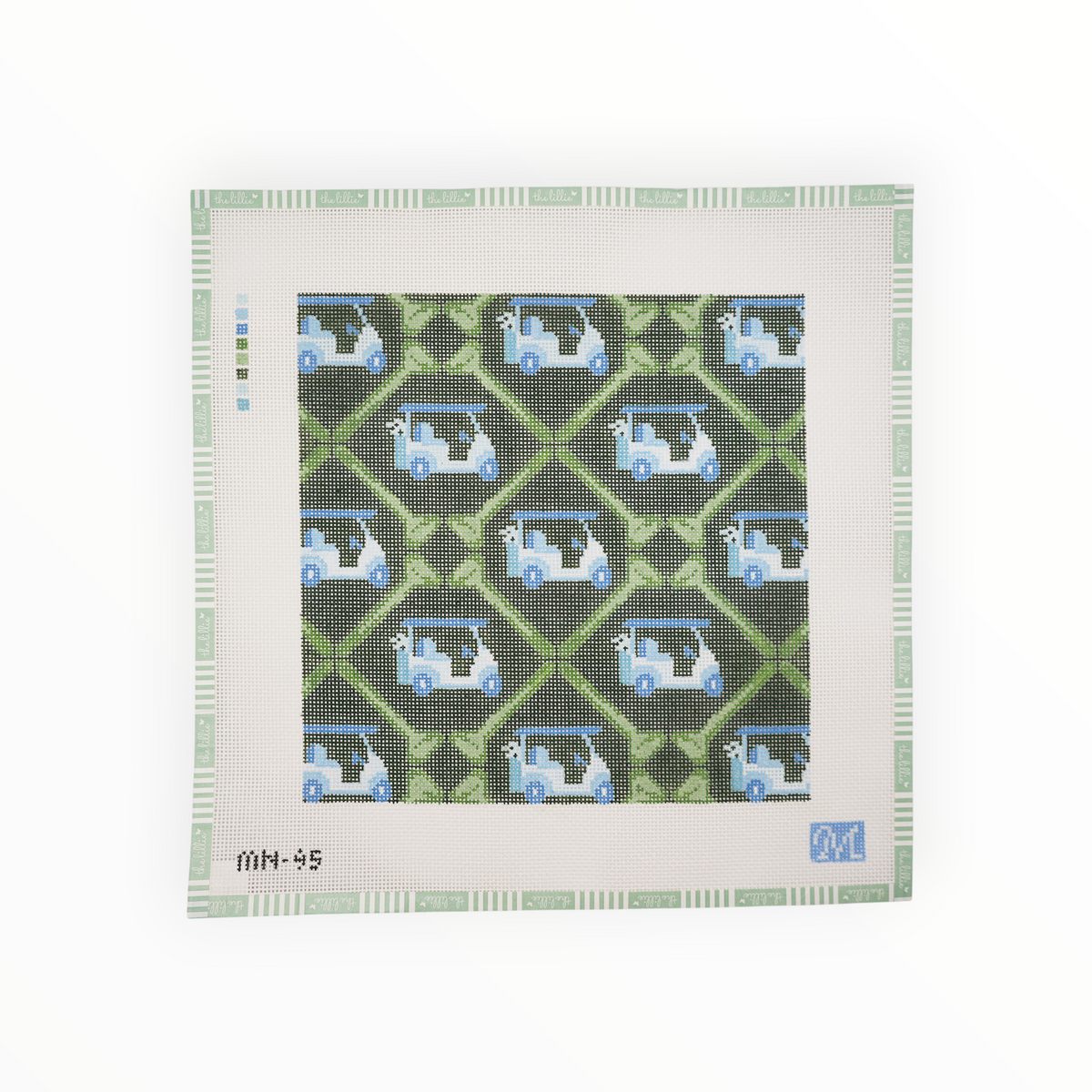 Fairway Fellas needlepoint canvas by Maura Nolan Designs