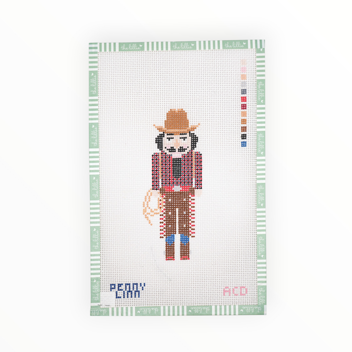 Nutcracker – Cowboy needlepoint canvas by AC Designs