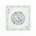 Mahjong Tiles needlepoint canvas by CAM Designs