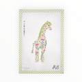 Geraldine the Giraffe needlepoint canvas by Rachel Barri Designs
