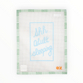 Shh...Adult Sleeping Door Hanger needlepoint canvas by Oz Needle and Thread