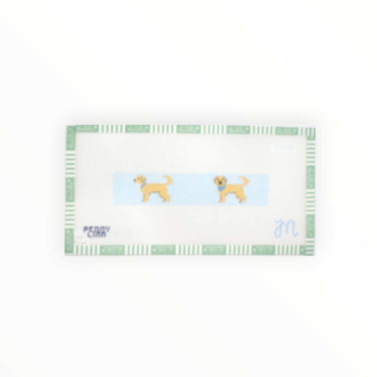 Doodle Keyfob needlepoint canvas by What Morgan's Making
