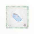 Baby Boy Crib Shoe Needlepoint Canvas