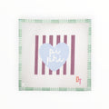 Sorority Heart Needlepoint Canvas: PI BETA PHI Needlepoint Canvas