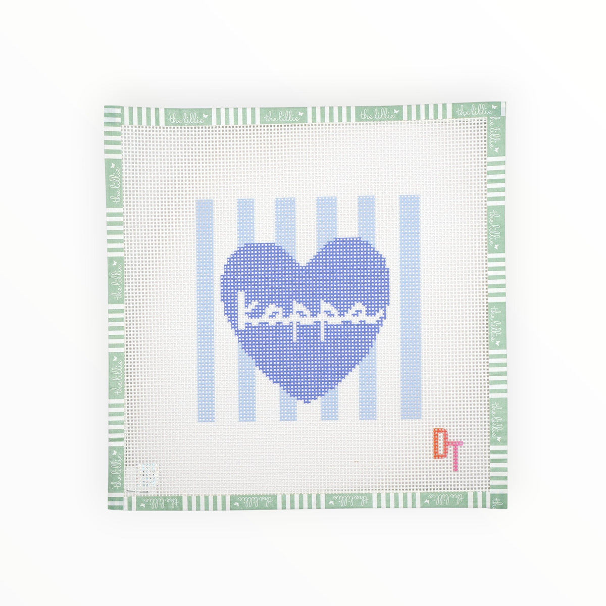 Sorority Heart Needlepoint Canvas: KAPPA KAPPA GAMMA