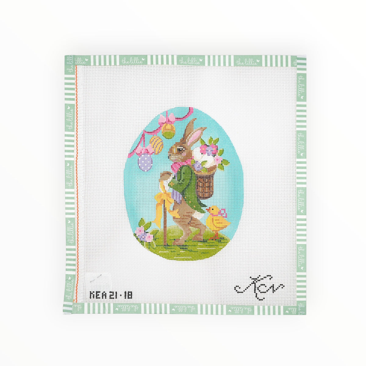 Mr. Fritz Bunny Egg | Needlepoint Canvas
