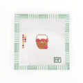 Lightship Basket with Apples Mini | Needlepoint Canvas