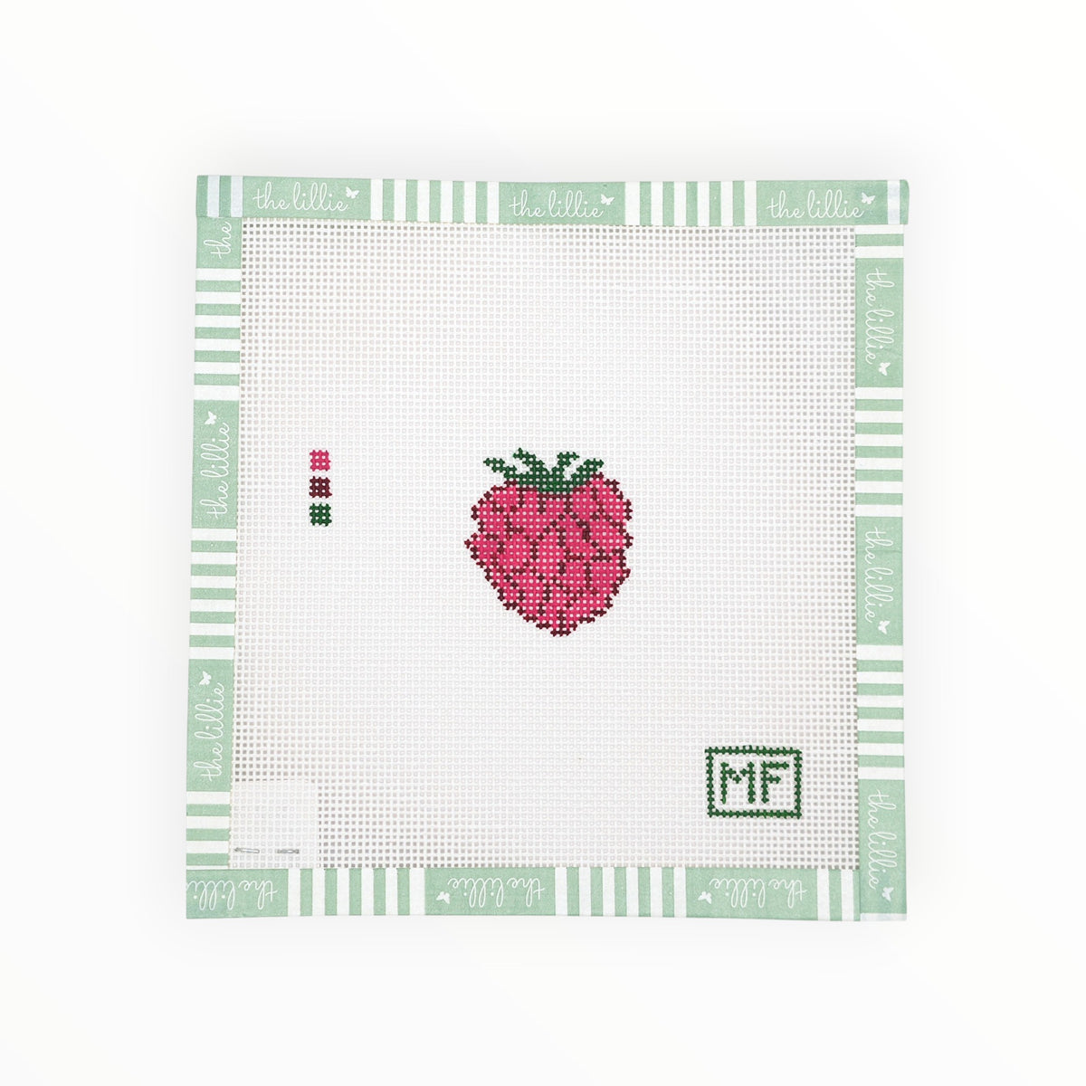 Raspberry Mini needlepoint canvas by MF Needlepoint