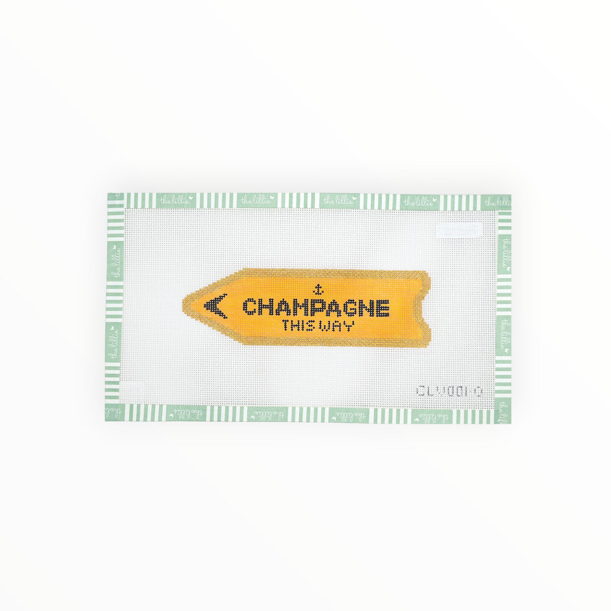 Champagne This Way | Needlepoint Canvas
