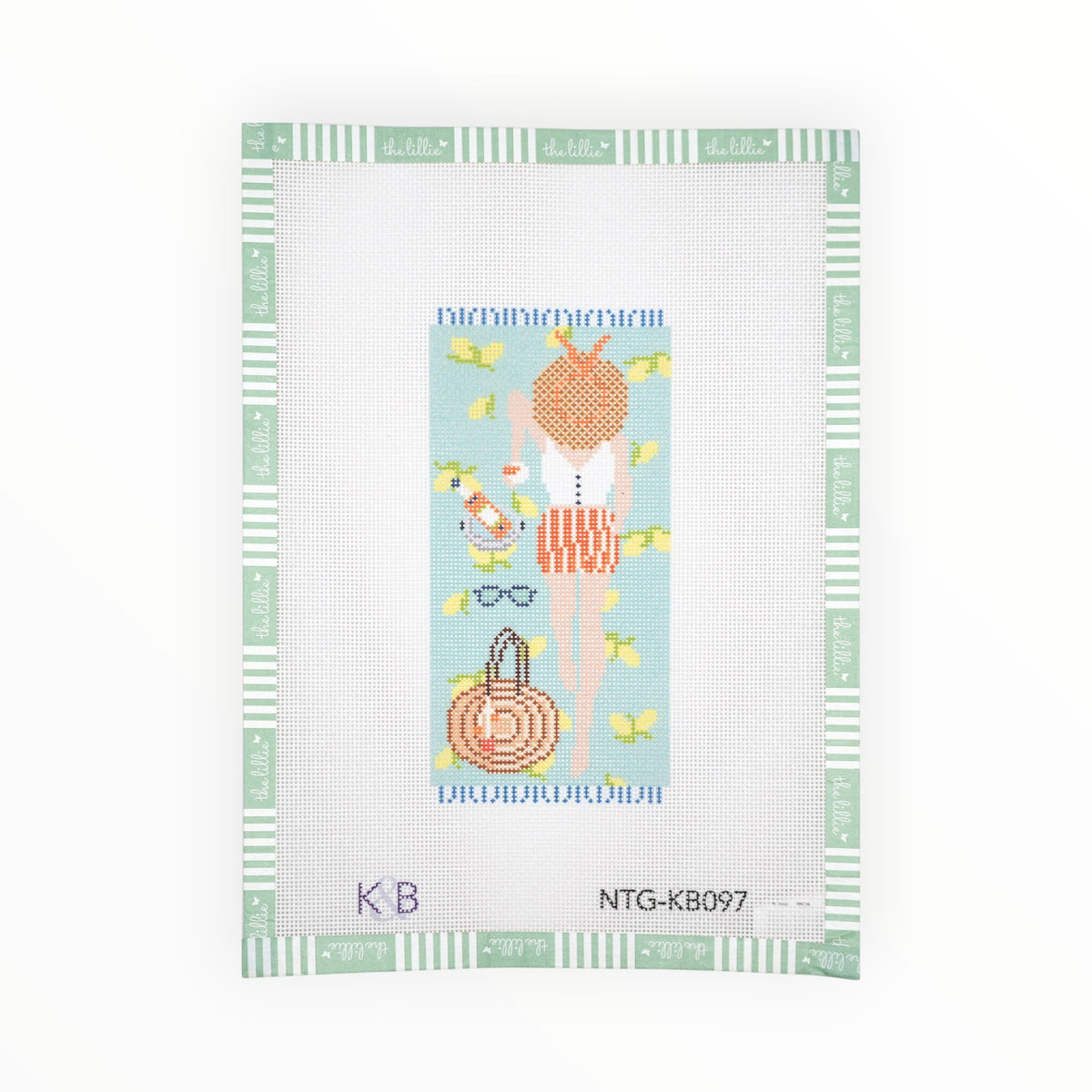 Amalfi Coast Sunbather | Needlepoint Canvas