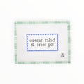 Caesar Salad & Fries Pls! | Needlepoint Canvas (18 Mesh)