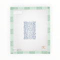 French Dots Luggage Tag Blue | Needlepoint Canvas