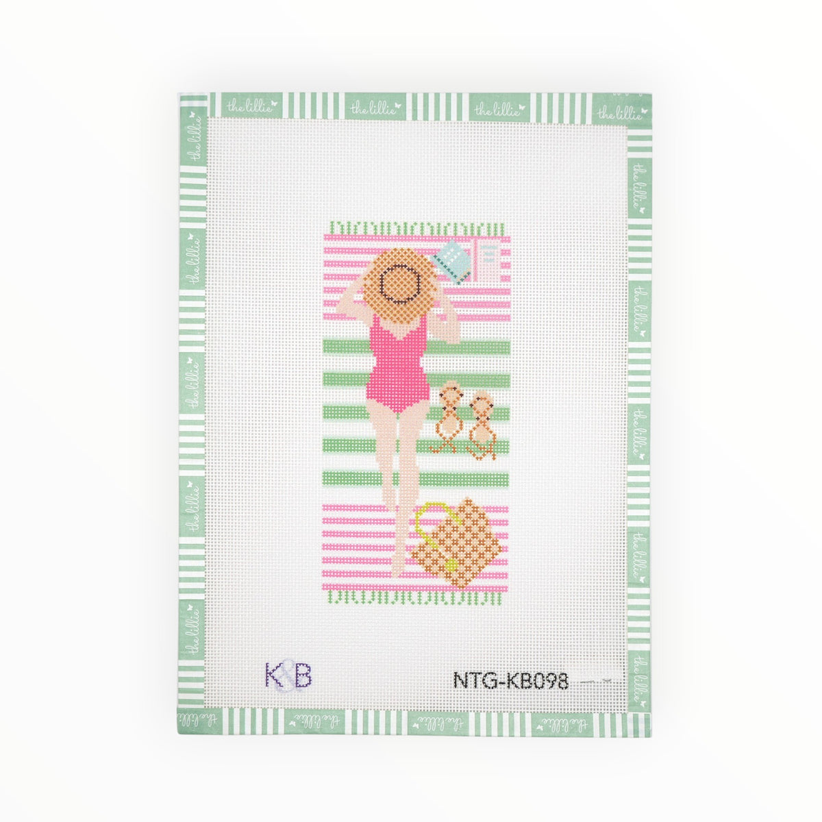 Palm Beach Sunbather | Needlepoint Canvas