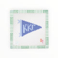 Kappa Kappa Gamma Sorority Pennant Needlepoint Canvas