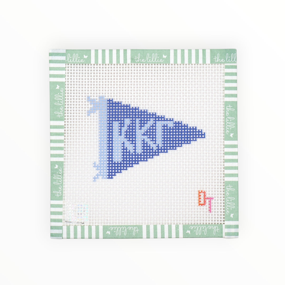 Kappa Kappa Gamma Sorority Pennant Needlepoint Canvas