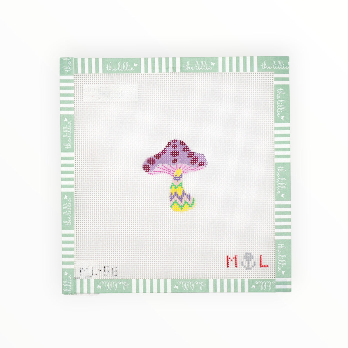 Mini Mushroom Bag Tag | Needlepoint Canvas