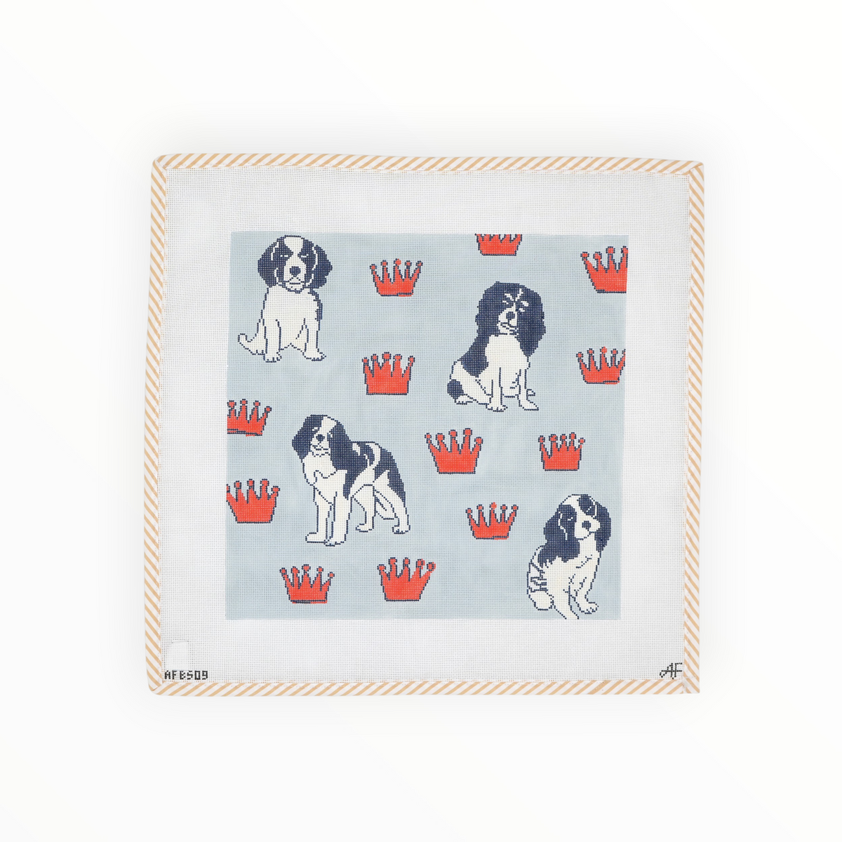 King in Blue & Red | Needlepoint Canvas