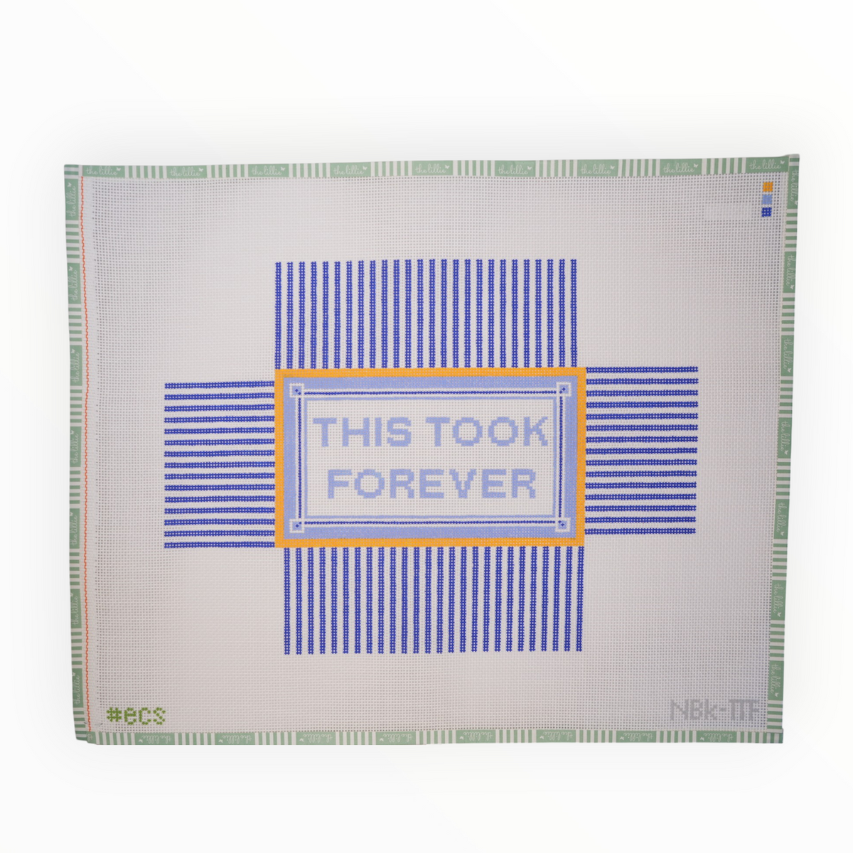 'This Took Forever' Brick Cover | Needlepoint Canvas