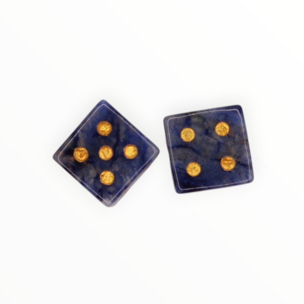 The Lillie Crystal Dice Set - Amethyst