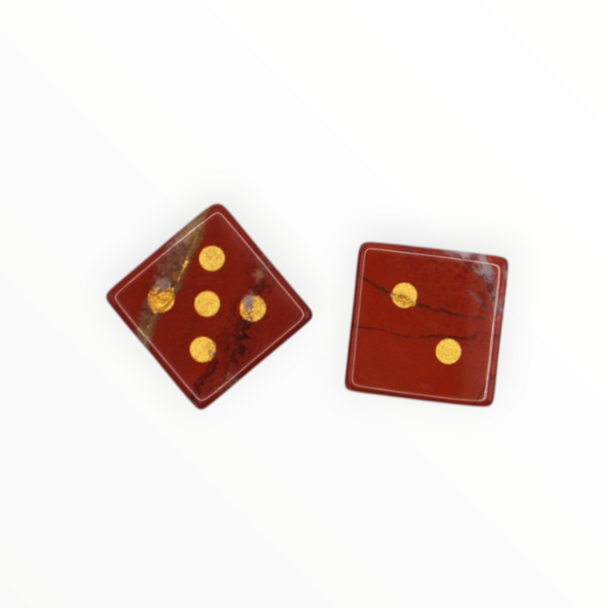 The Lillie Crystal Dice Set - Red Jasper