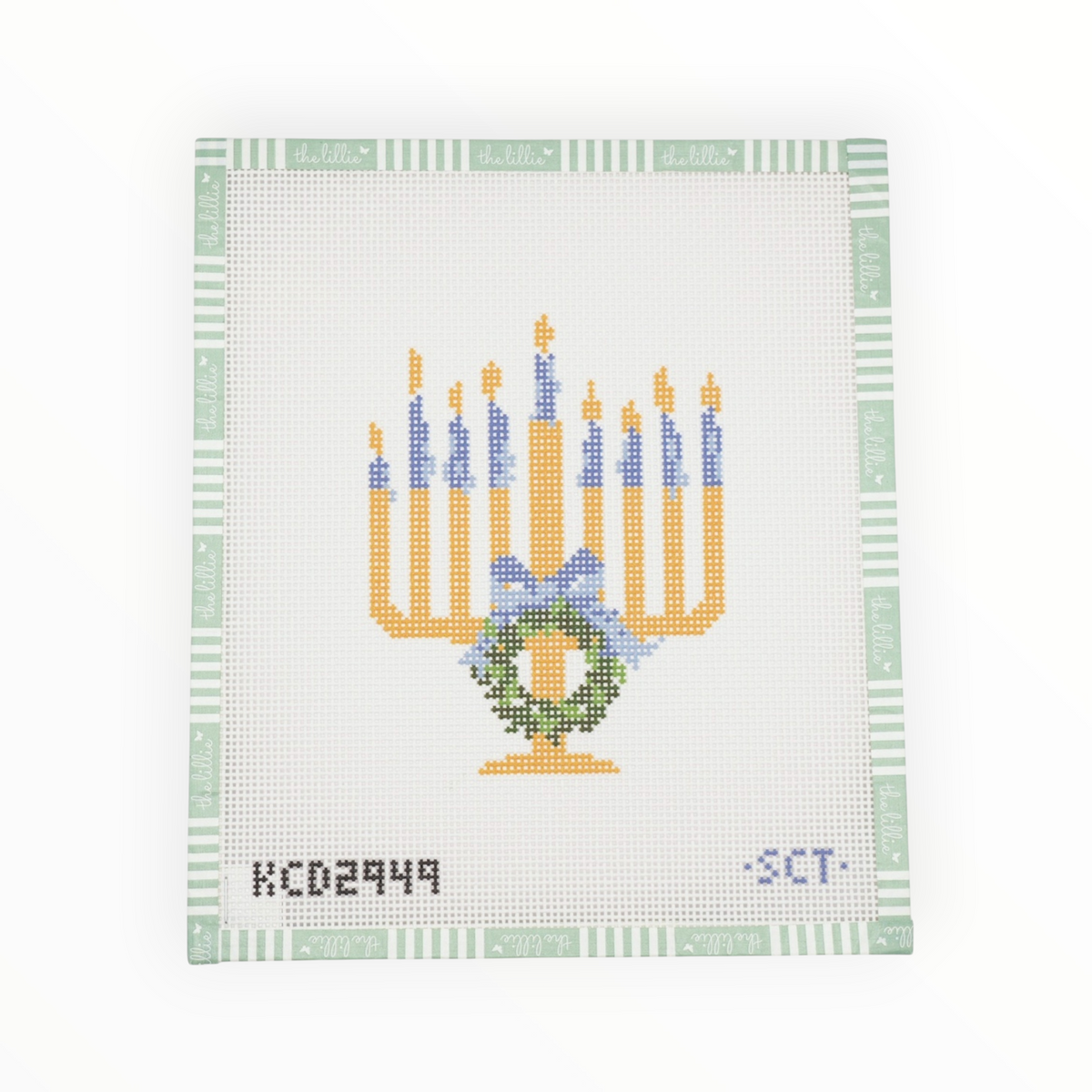 Chrismukkah Menorah | Needlepoint Canvas