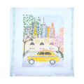New York Yellow Cab w/ Flowers & Suitcases | Needlepoint Canvas