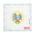 Flowers of America – Bluebonnet (Texas) needlepoint canvas by Lucky Lotus, 18 mesh
