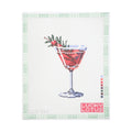 Christmas Cocktail needlepoint canvas by Lucky Lotus, 13 mesh