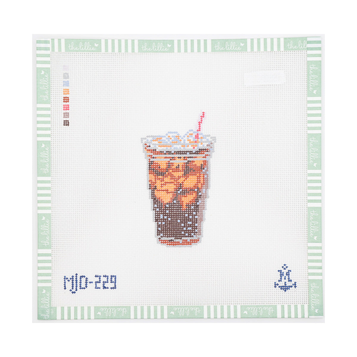 Diet Soda needlepoint canvas by Morgan Julia