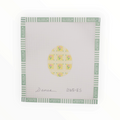 Danae Yellow Floral Egg | Needlepoint Canvas