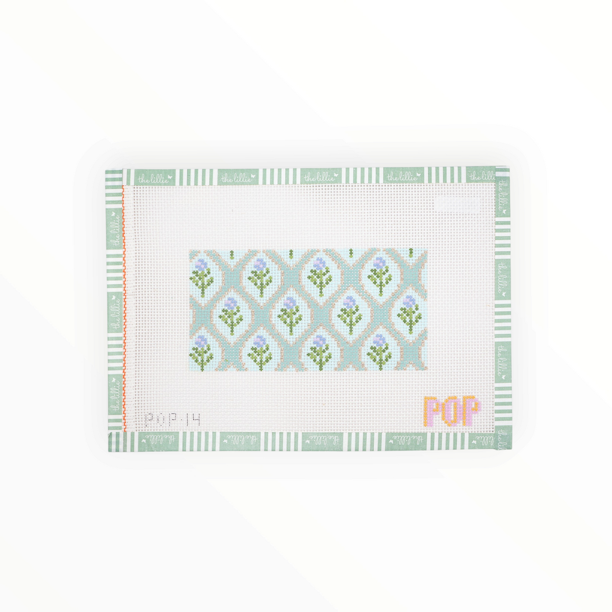 Green Floral Purse Insert | Needlepoint Canvas