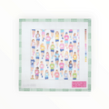 Running Marathon needlepoint canvas by Lucky Lotus, 13 mesh