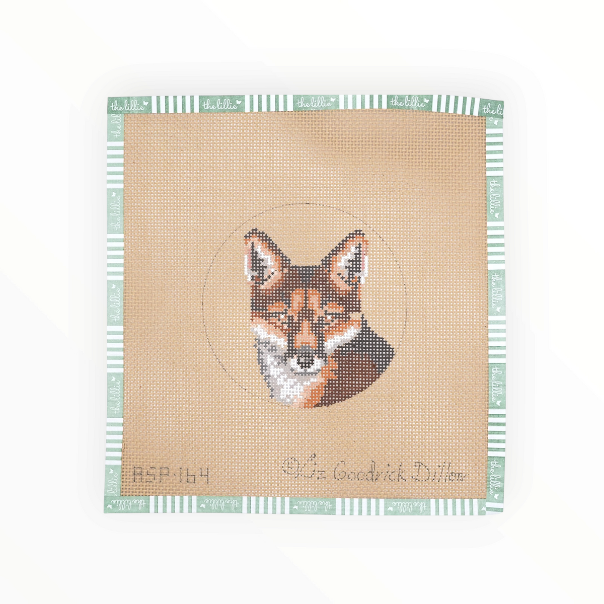 Fox – 13 Mesh needlepoint canvas by Liz Goodrick-Dillon