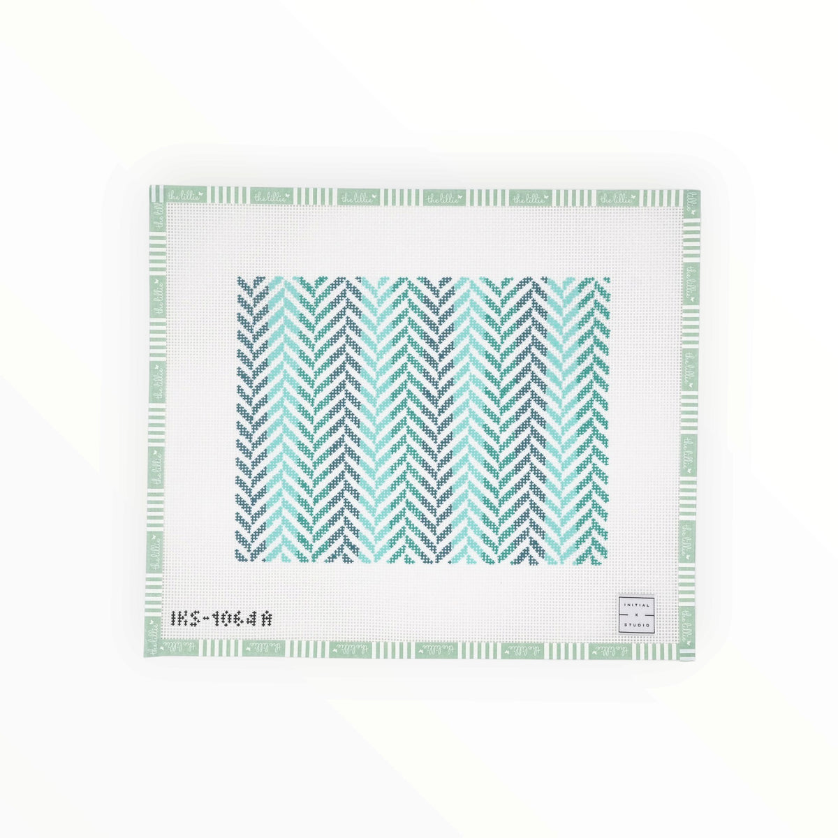 Herringbone Clutch - Turquoise | Needlepoint Canvas