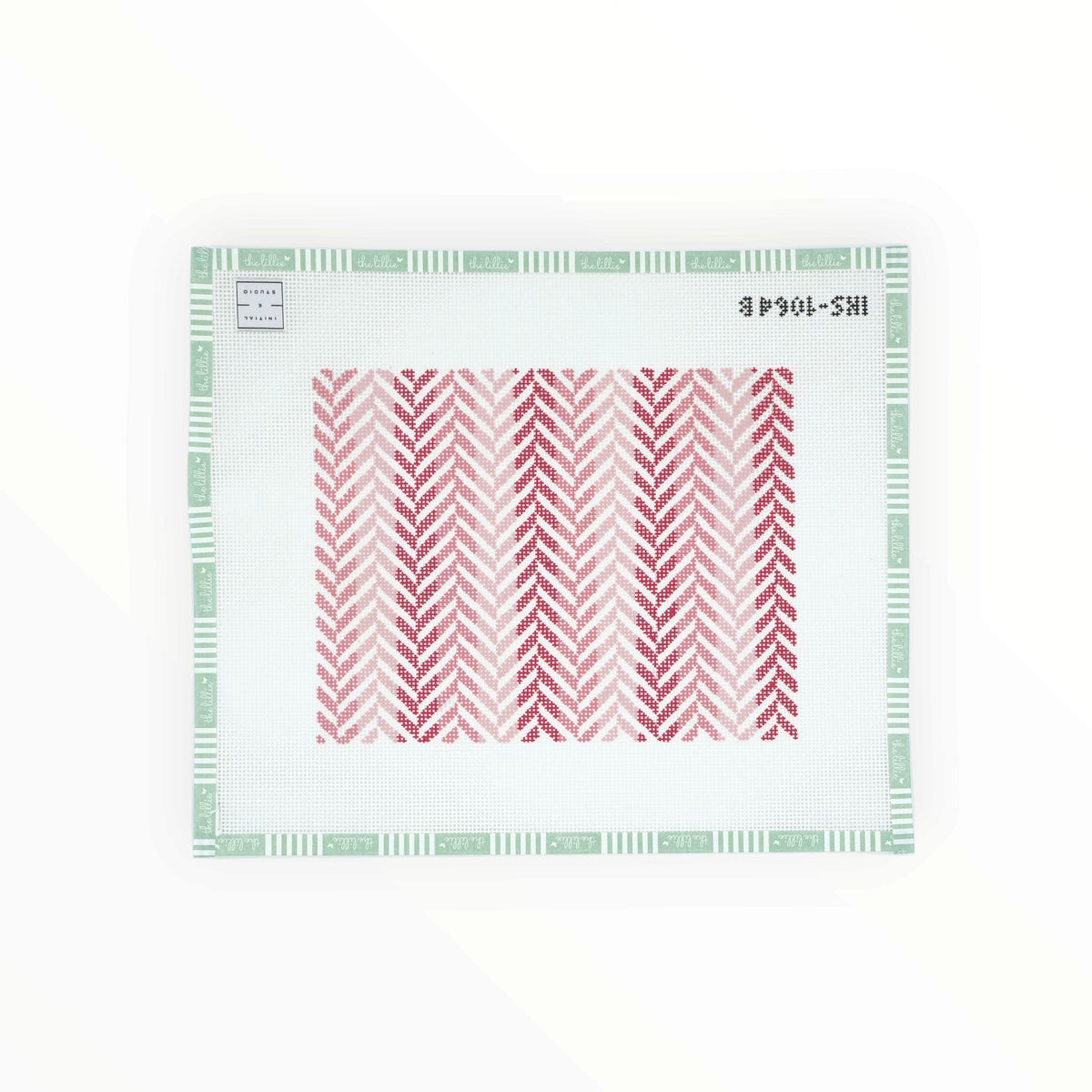 Herringbone Clutch - Coral | Needlepoint Canvas