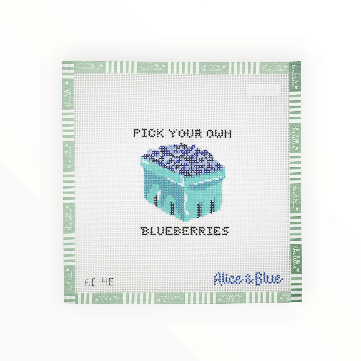 Pick Your Own Blueberries | Needlepoint Canvas