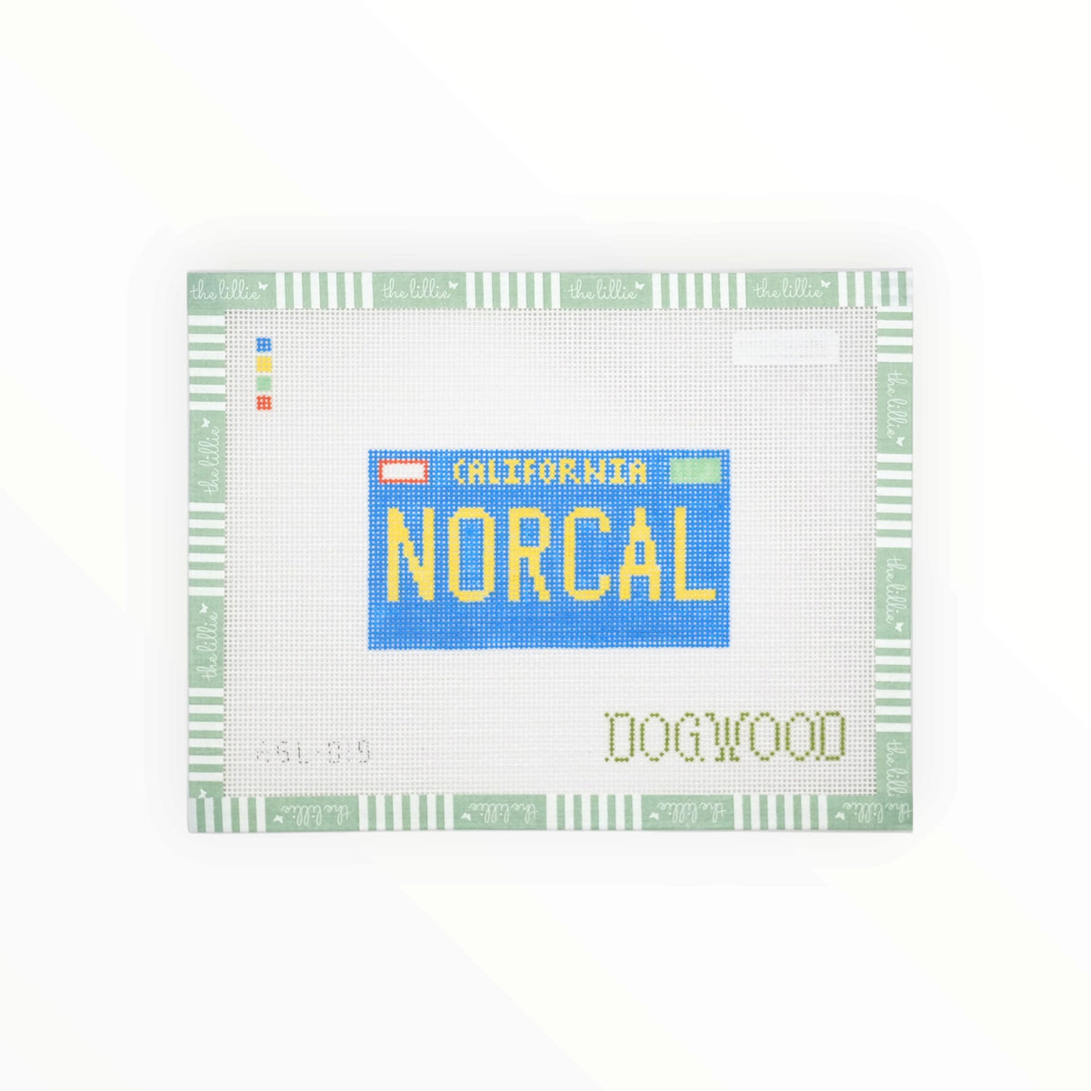 NorCal License Plate | Needlepoint Canvas