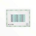 Mini Herringbone - Turquoise | Needlepoint Canvas