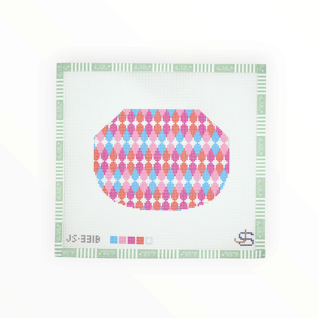 Teardrops Kiss Lock Bag – Bright | Needlepoint Canvas