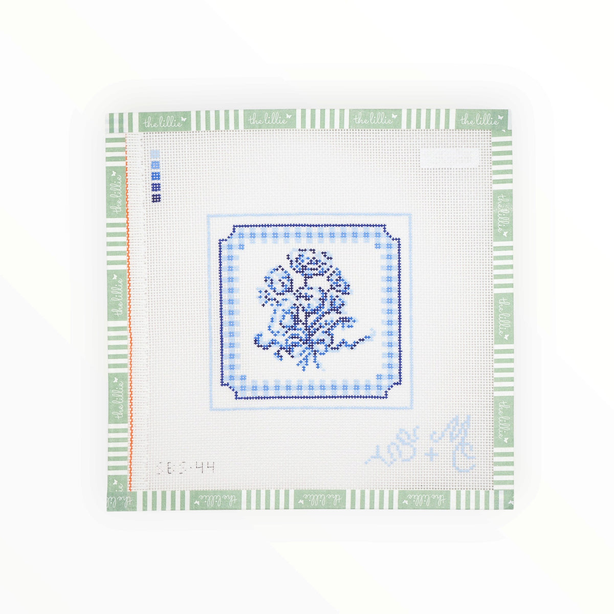 Forget-Me Knot in Indigo | Needlepoint Canvas