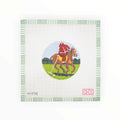 Sporty Santa Ornament – Polo Player | Needlepoint Canvas
