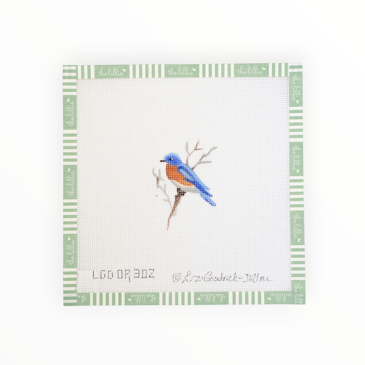 Blue Jay Ornament | Needlepoint Canvas