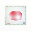 Gingham Kiss Lock Bag – Red | Needlepoint Canvas