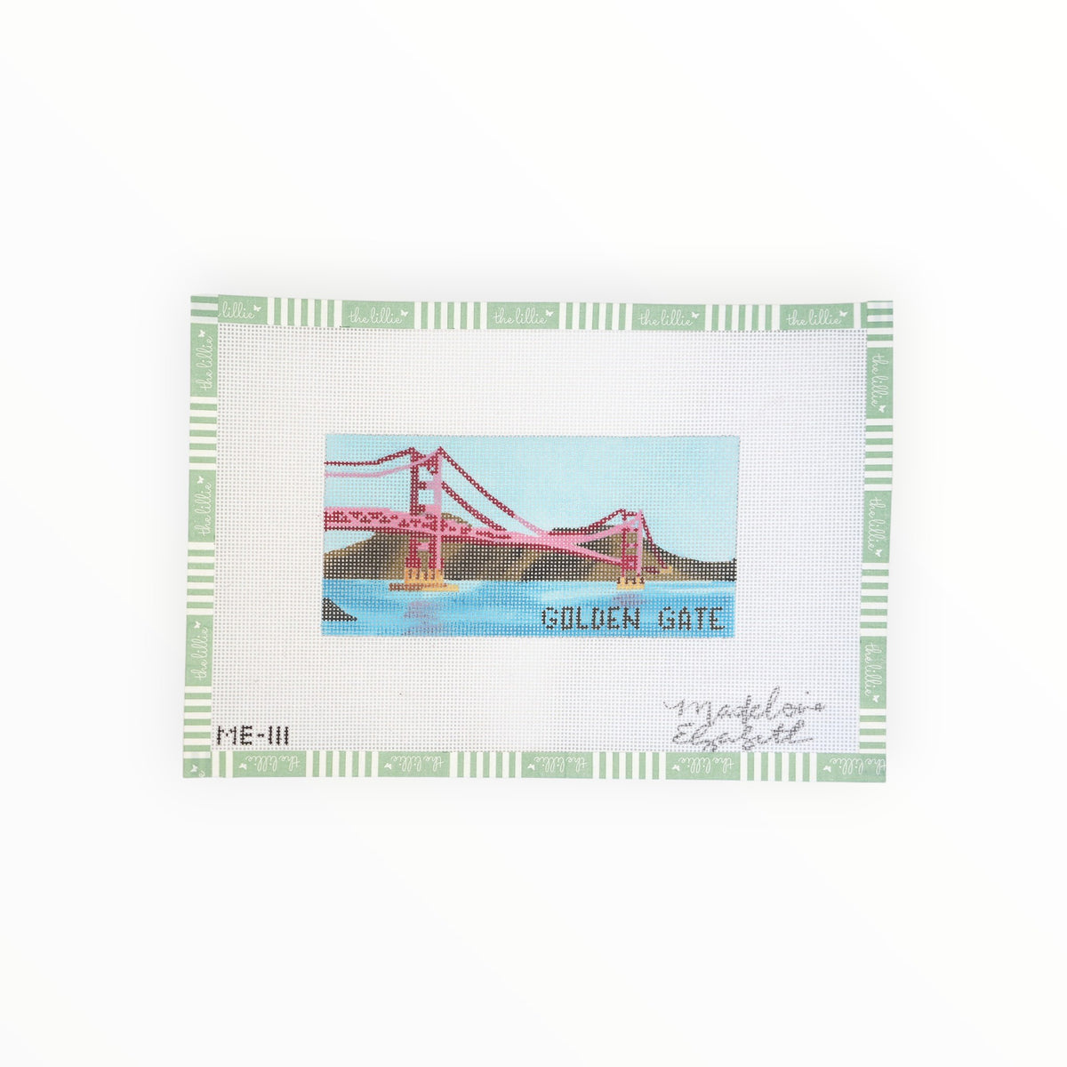 Golden Gate Bridge Insert | Needlepoint Canvas