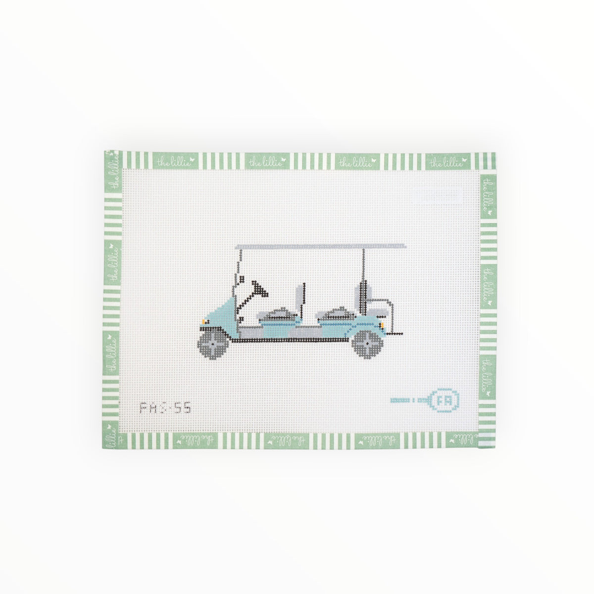 To the Beach Please! 6 Seater Golf Cart | Needlepoint Canvas