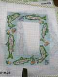Trout Picture Frame | Needlepoint Canvas