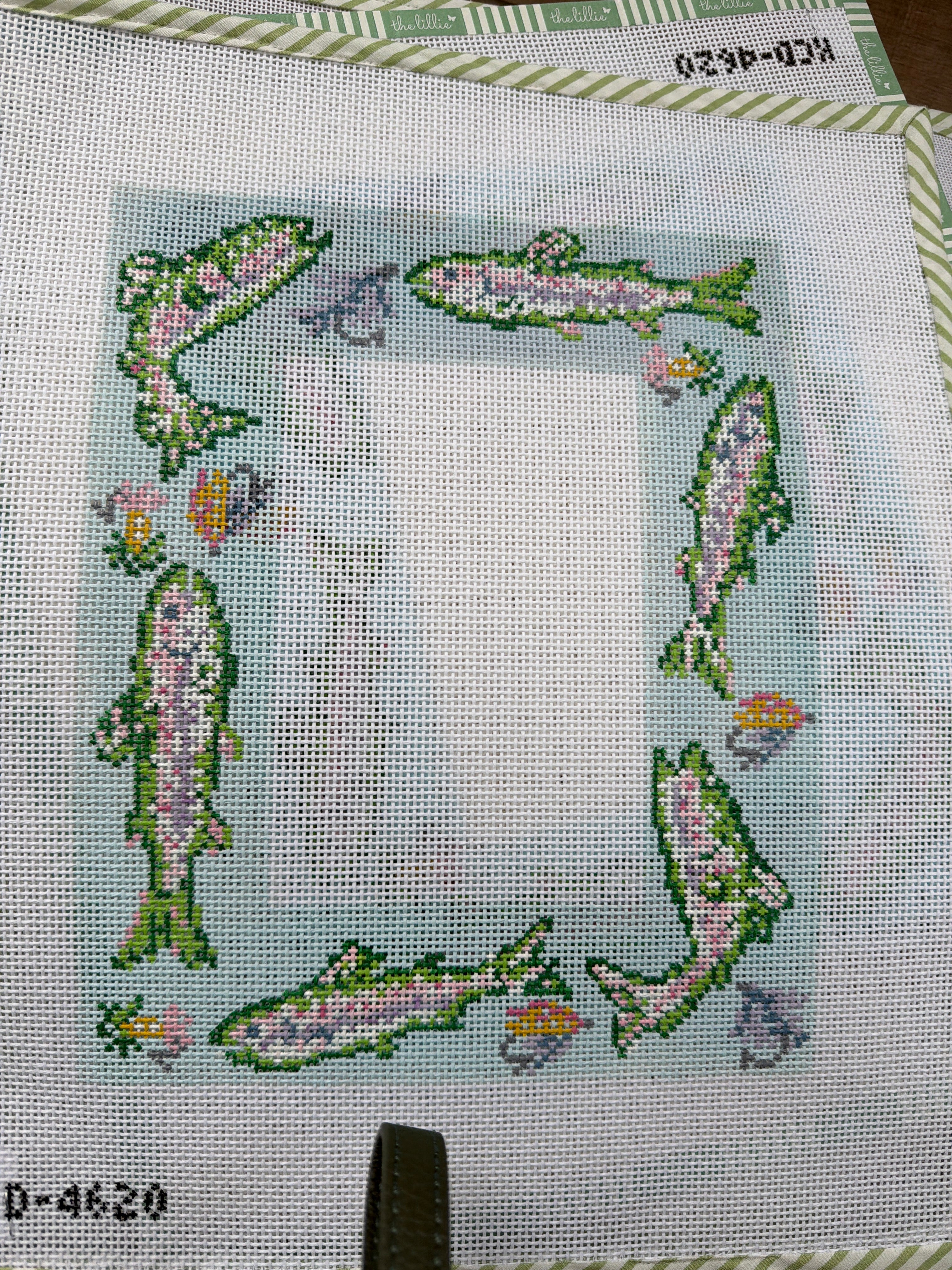 Trout Picture Frame | Needlepoint Canvas