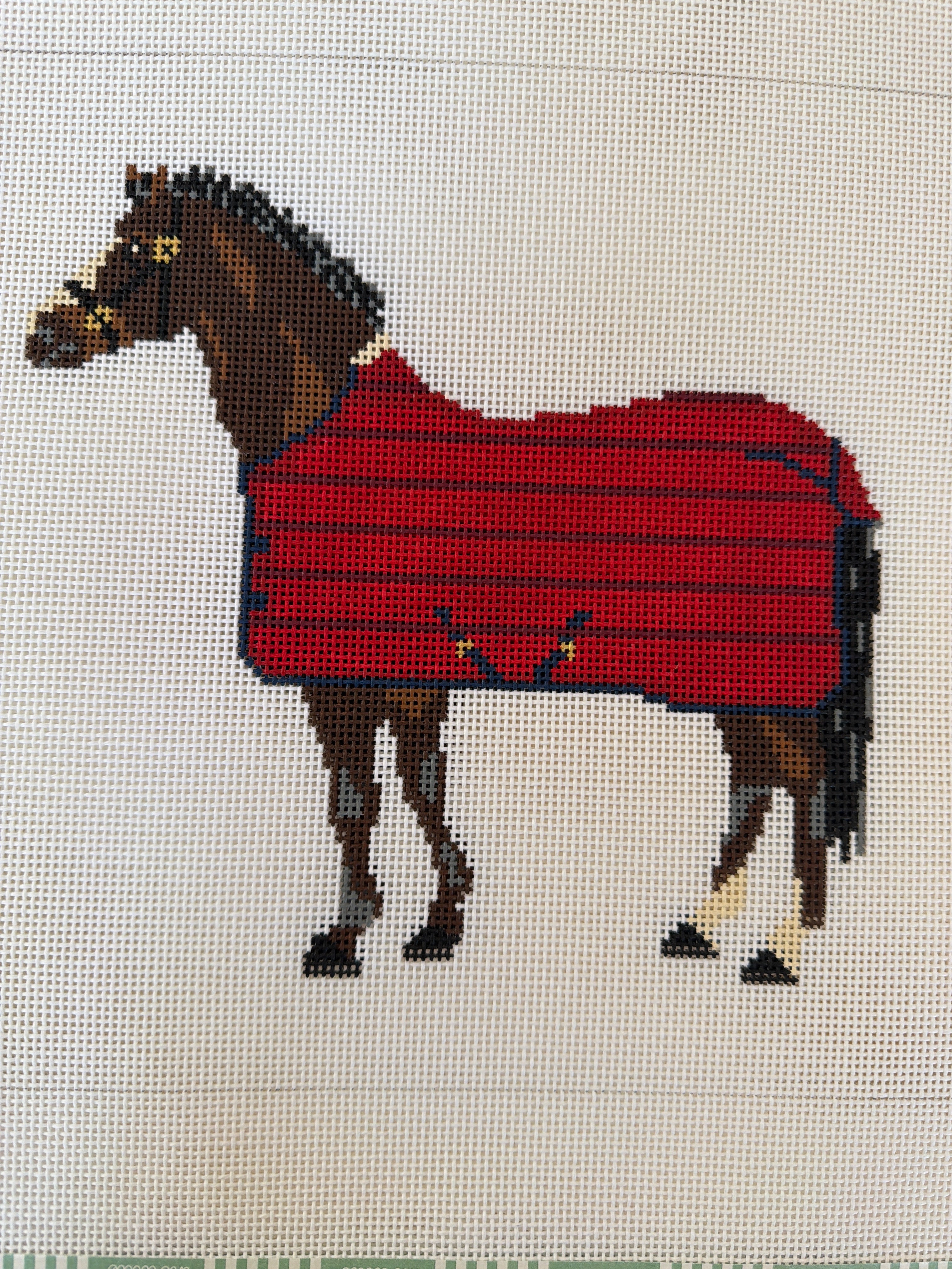 Brown Horse / Red Blanket