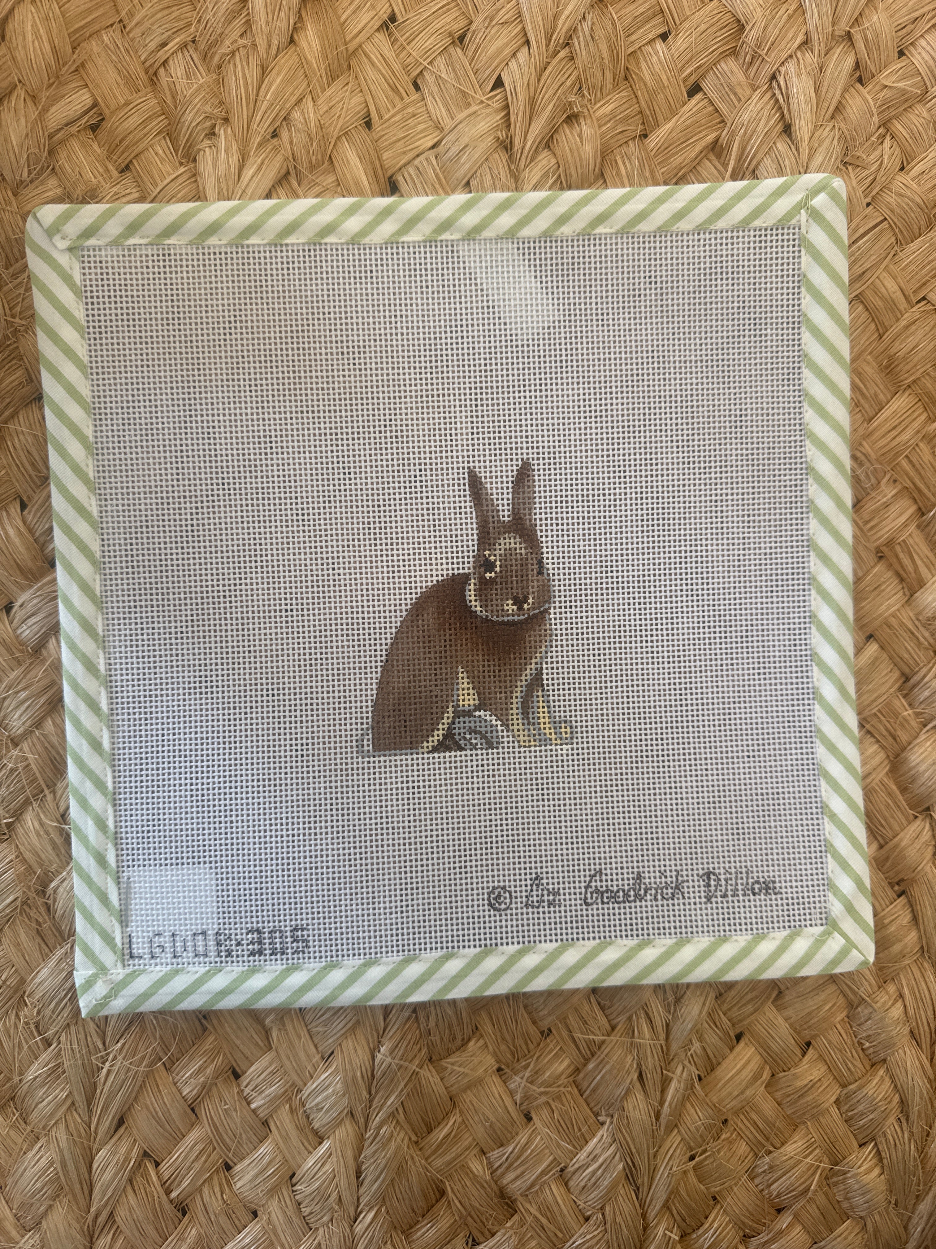 Rabbit, Vertical | Needlepoint Canvas